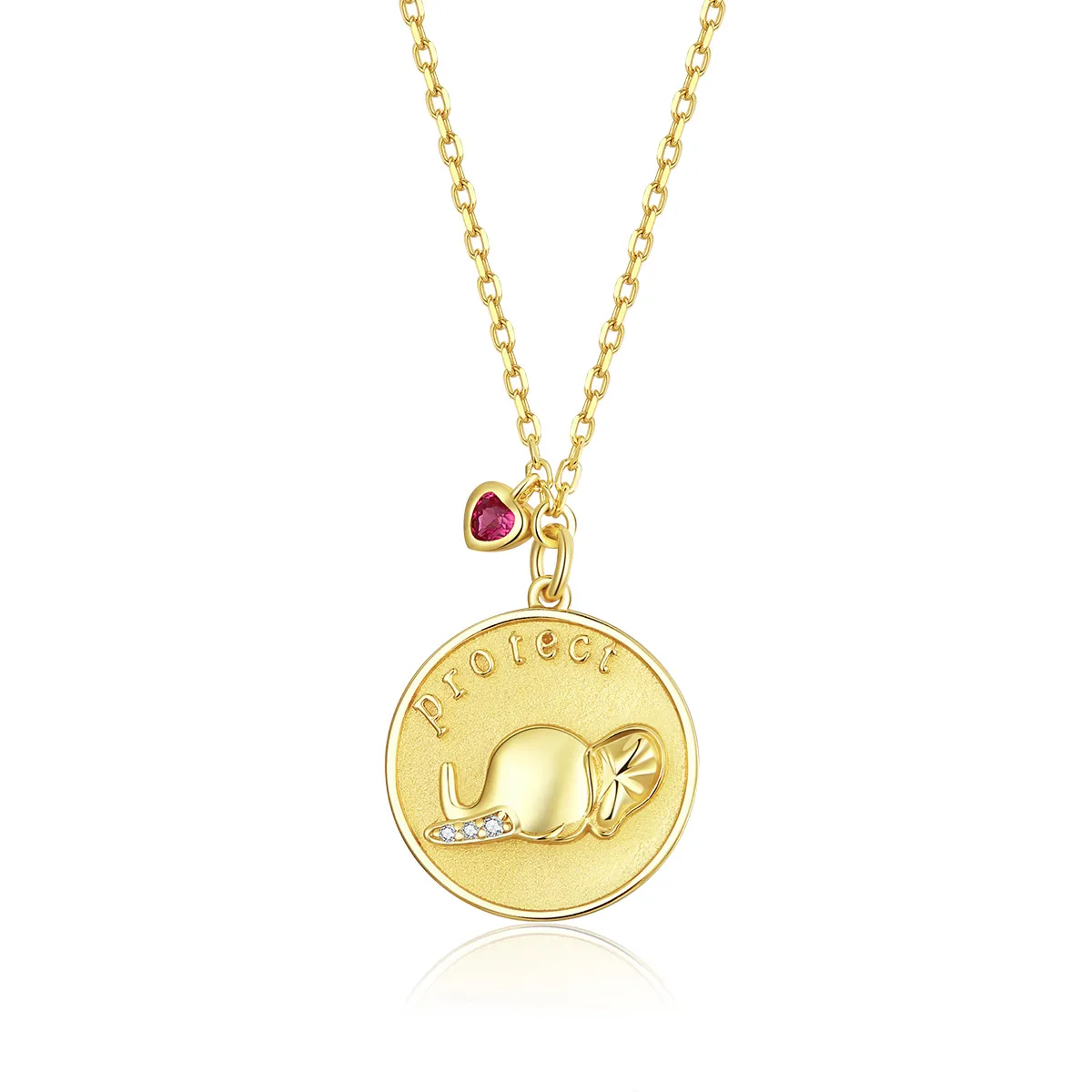 Pandora Style Elephant Relief Necklace - BSN173