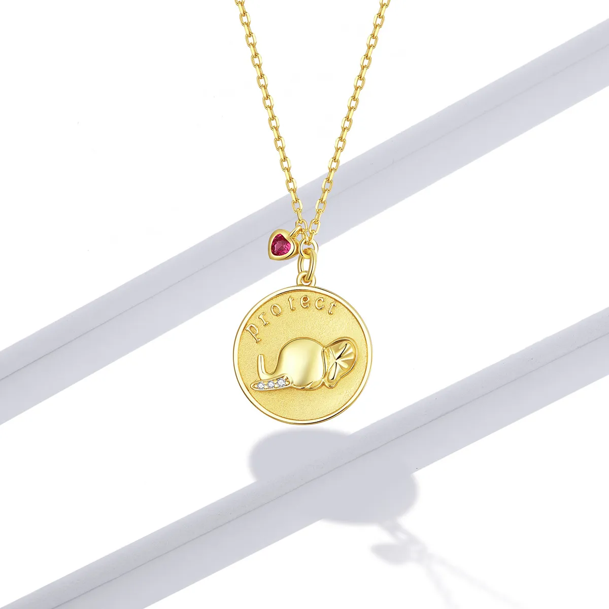 Pandora Style Elephant Relief Necklace - BSN173