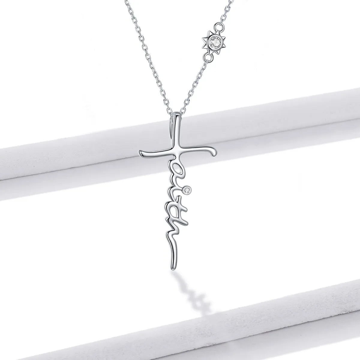 Pandora Style Faith of The Cross Necklace - BSN231