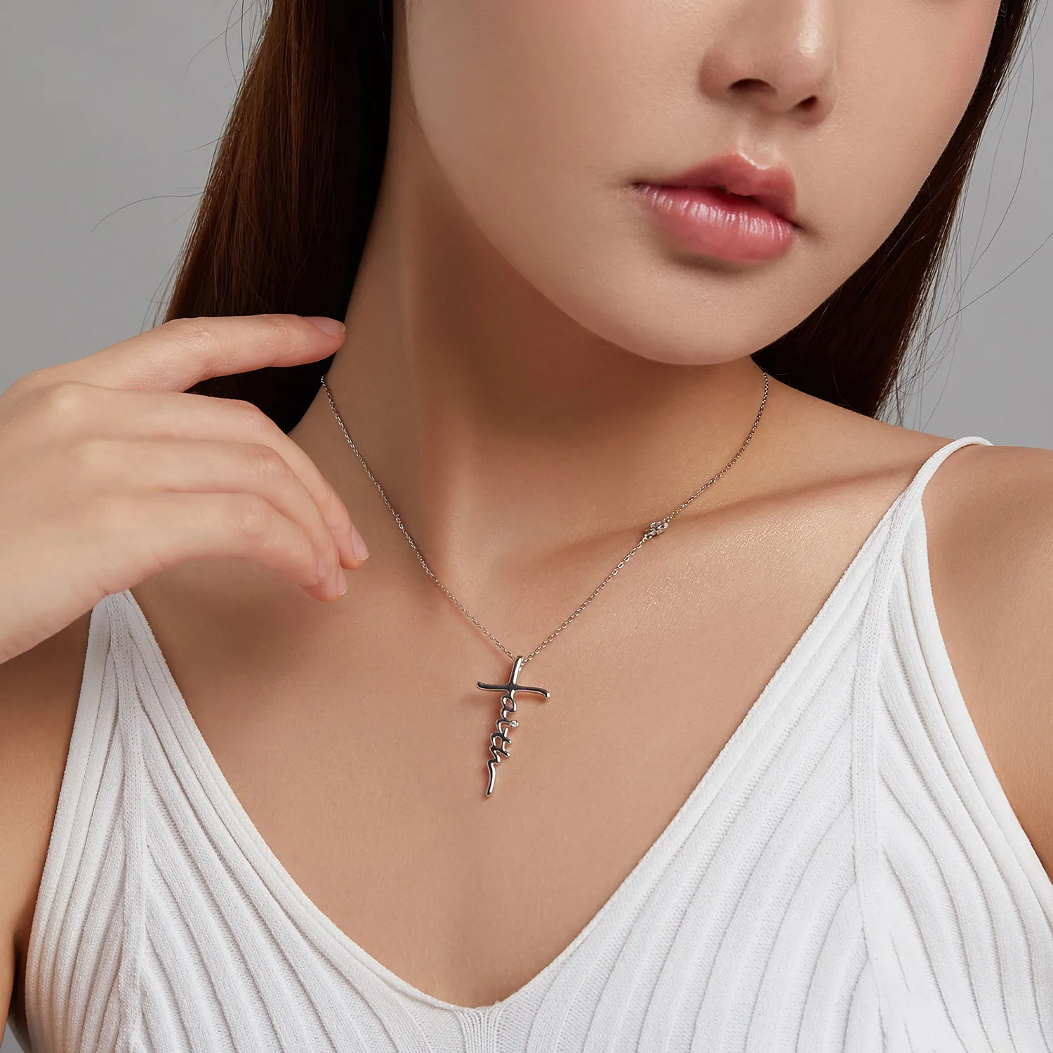 Pandora Style Faith of The Cross Necklace - BSN231