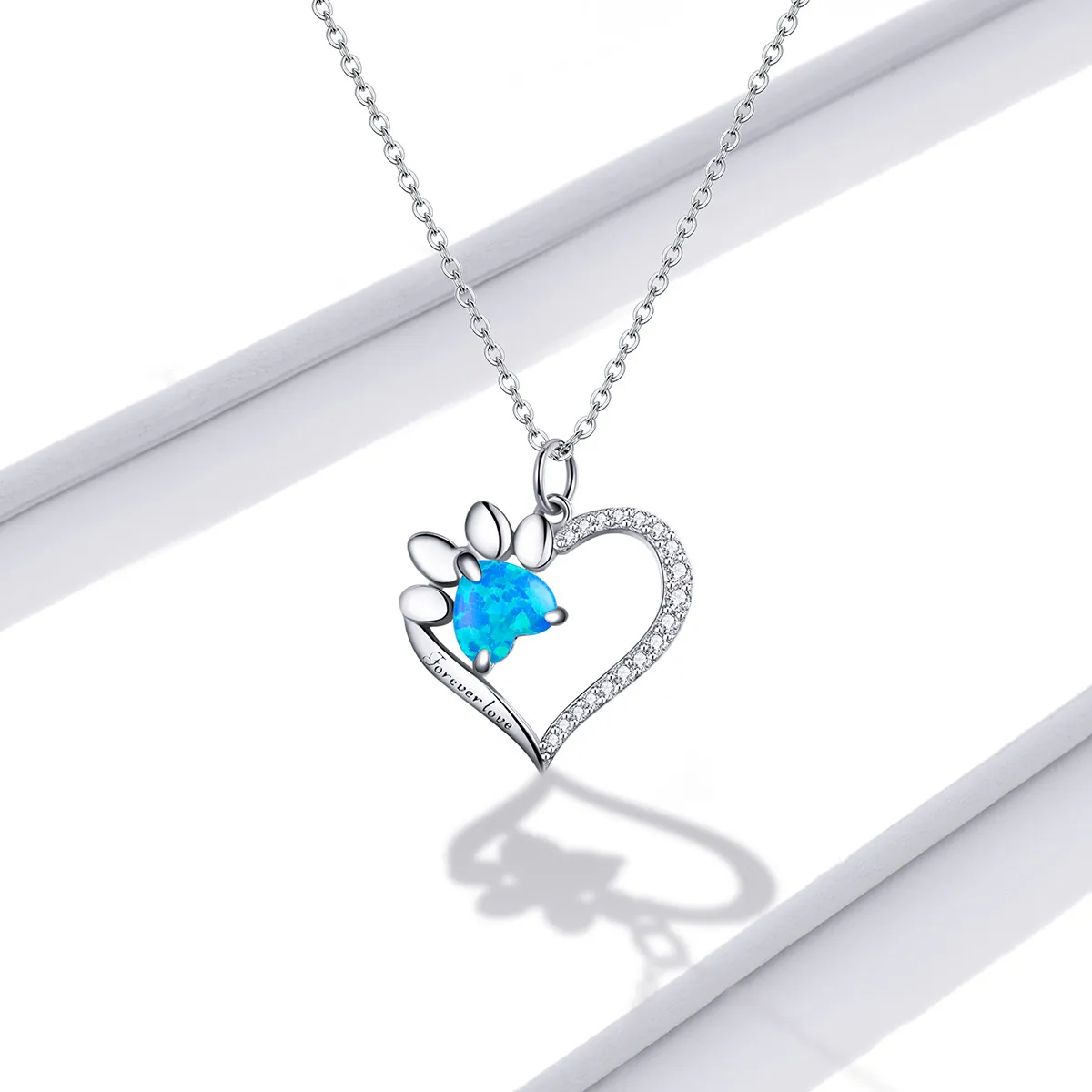 Pandora Style Heart Marks Necklace - BSN225