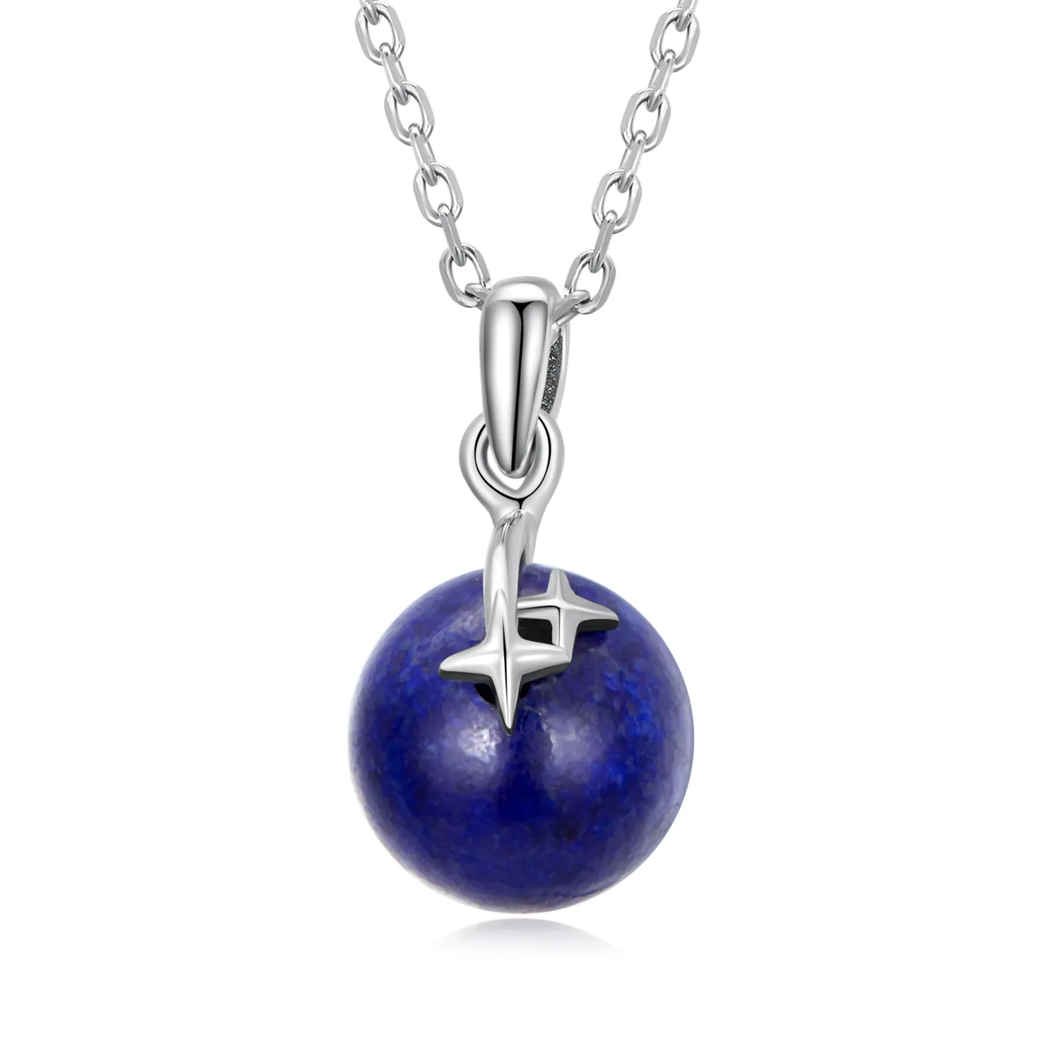 Pandora Style Lapis Lazuli Meteor Necklace - SCN480