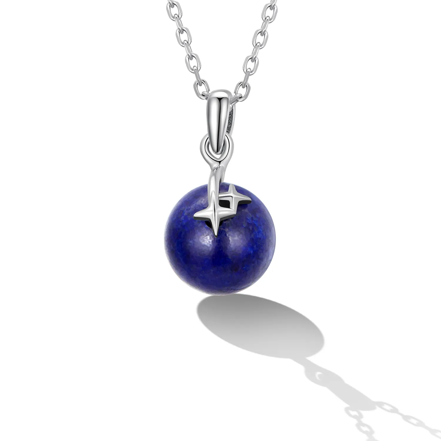 Pandora Style Lapis Lazuli Meteor Necklace - SCN480