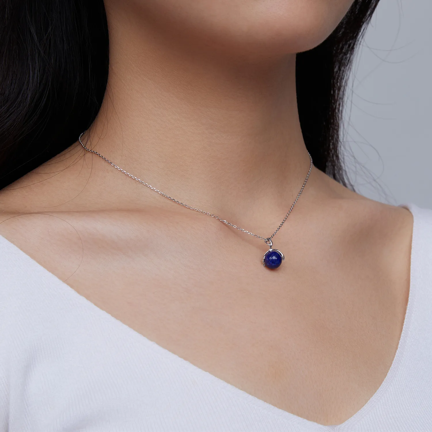 Pandora Style Lapis Lazuli Meteor Necklace - SCN480