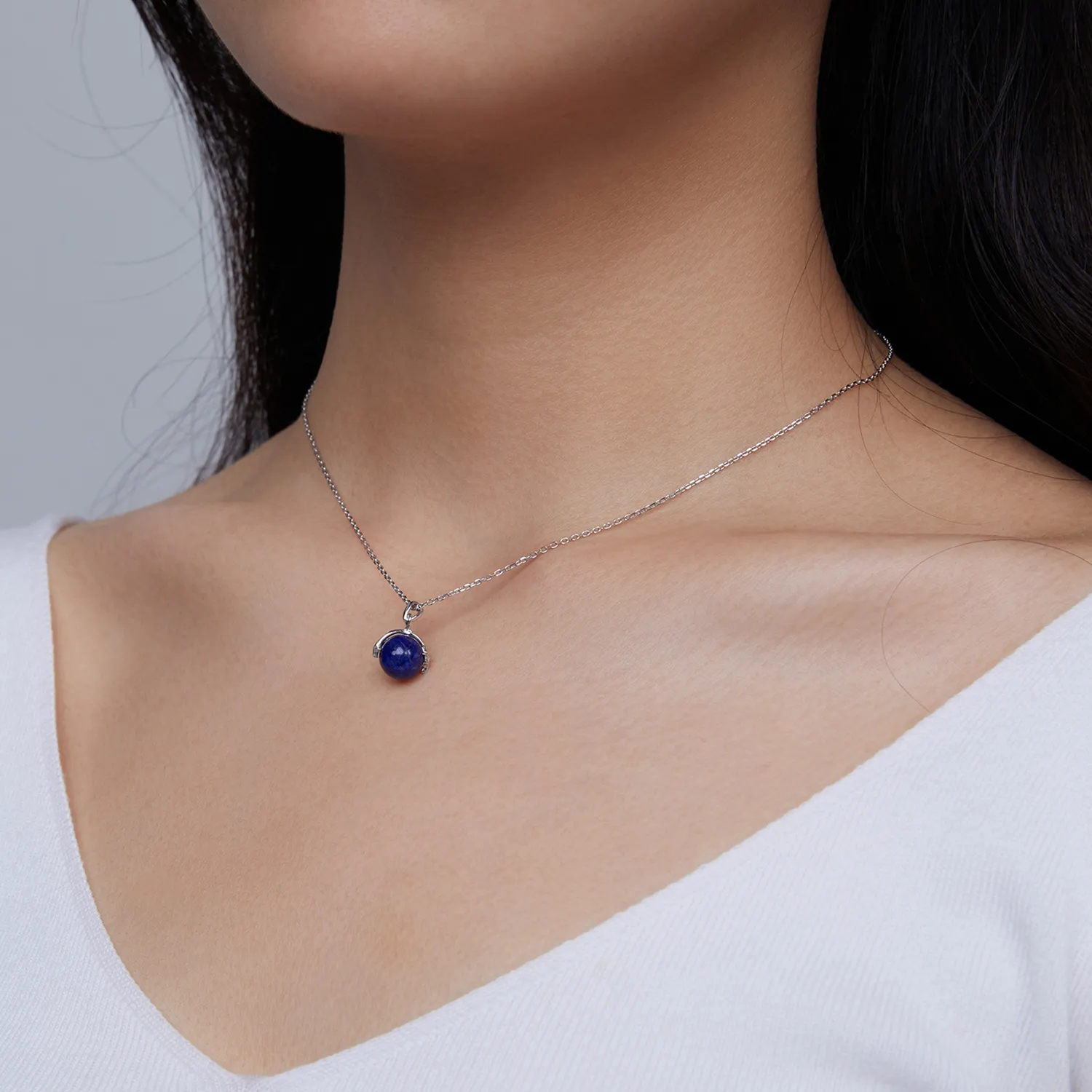 Pandora Style Lapis Lazuli Meteor Necklace - SCN480