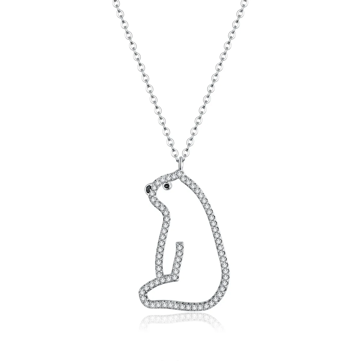 Pandora Style Polar Bear Necklace - BSN195