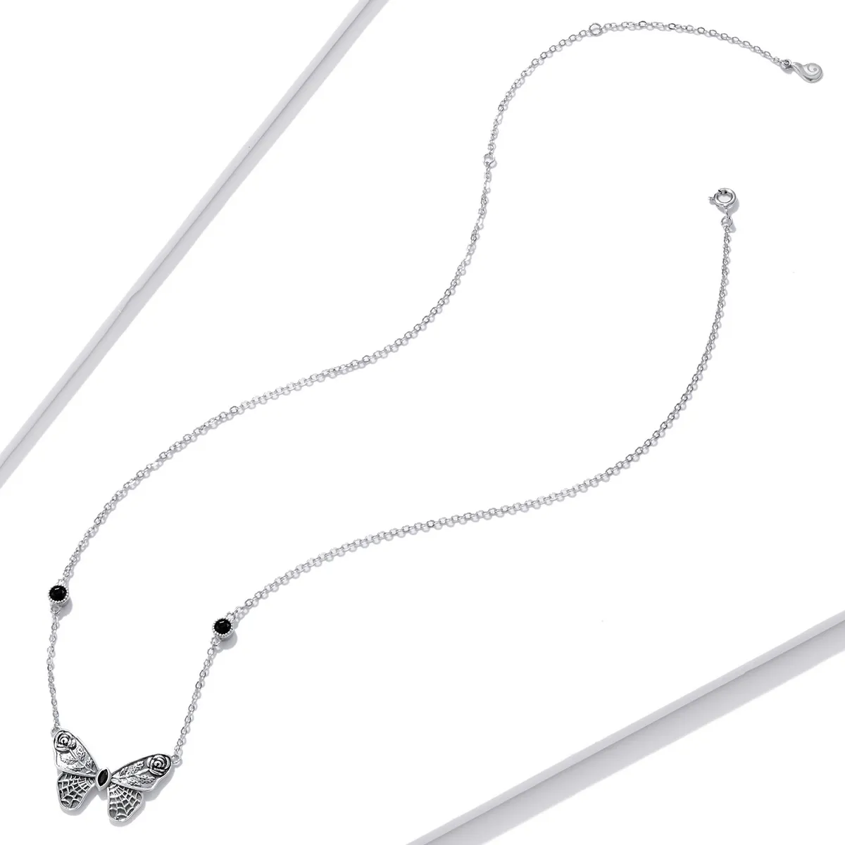 Pandora Style Retro Butterfly Necklace - BSN235