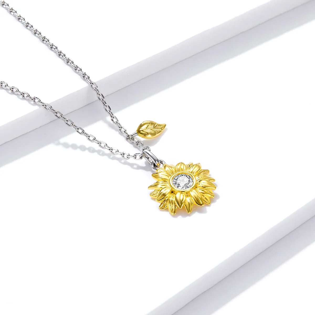 Pandora Style Sun Flower Necklace - BSN212