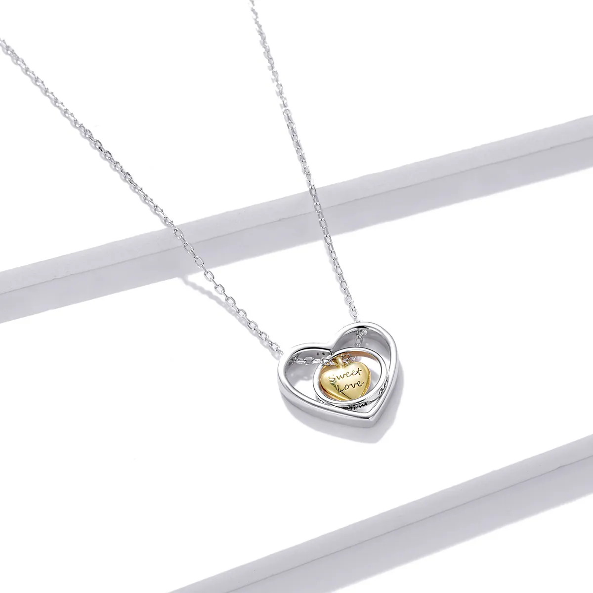 Pandora Style Surrounded by Heart Necklace - BSN207