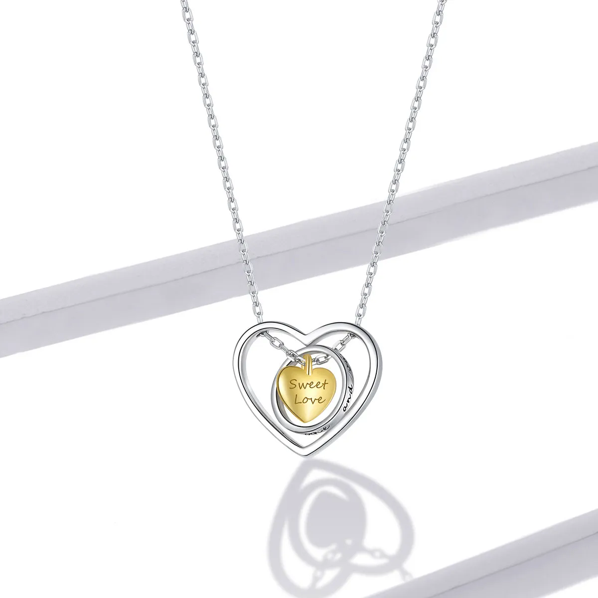 Pandora Style Surrounded by Heart Necklace - BSN207