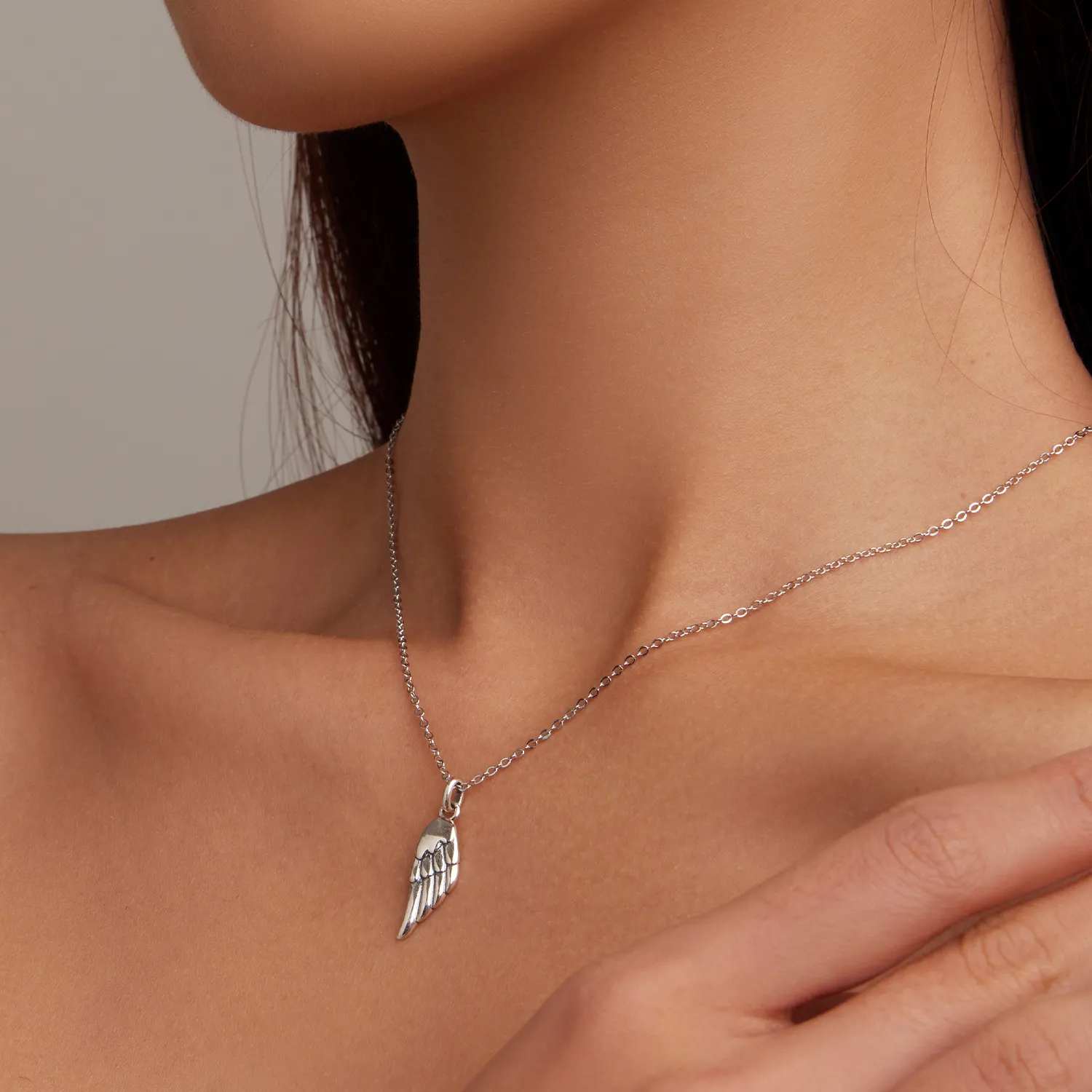 Pandora Style Wing Necklace - BSN268