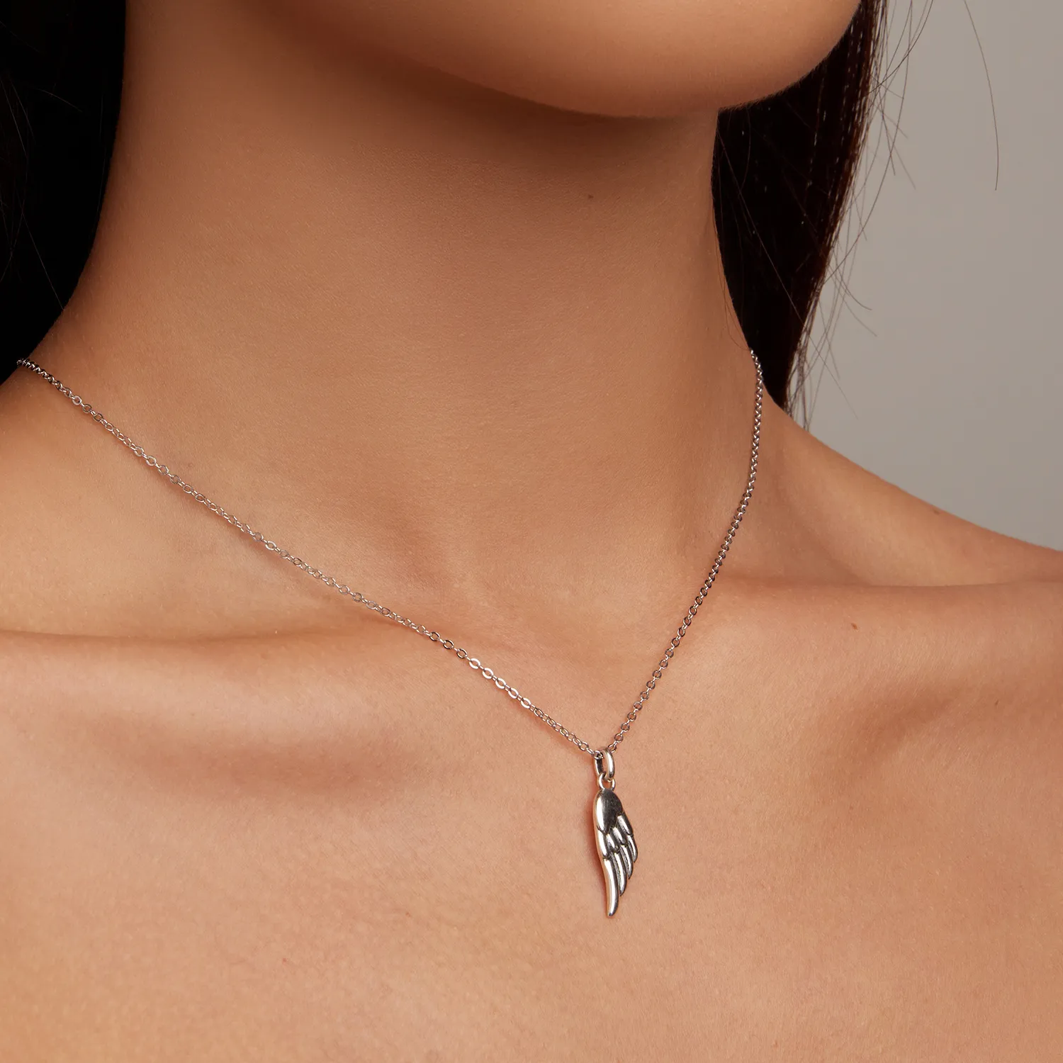 Pandora Style Wing Necklace - BSN268