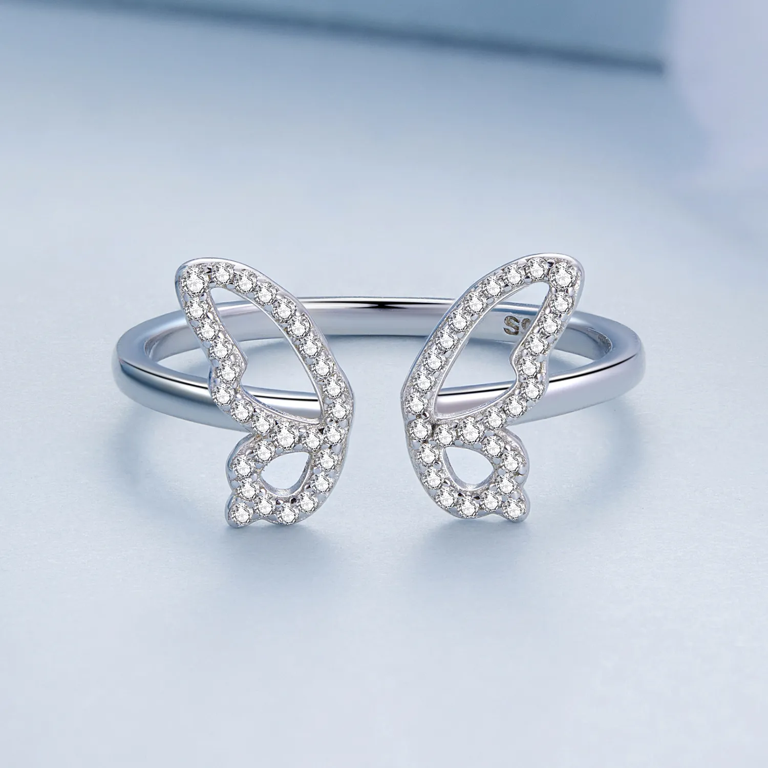 Pandora Style Butterfly Open Ring - BSR278