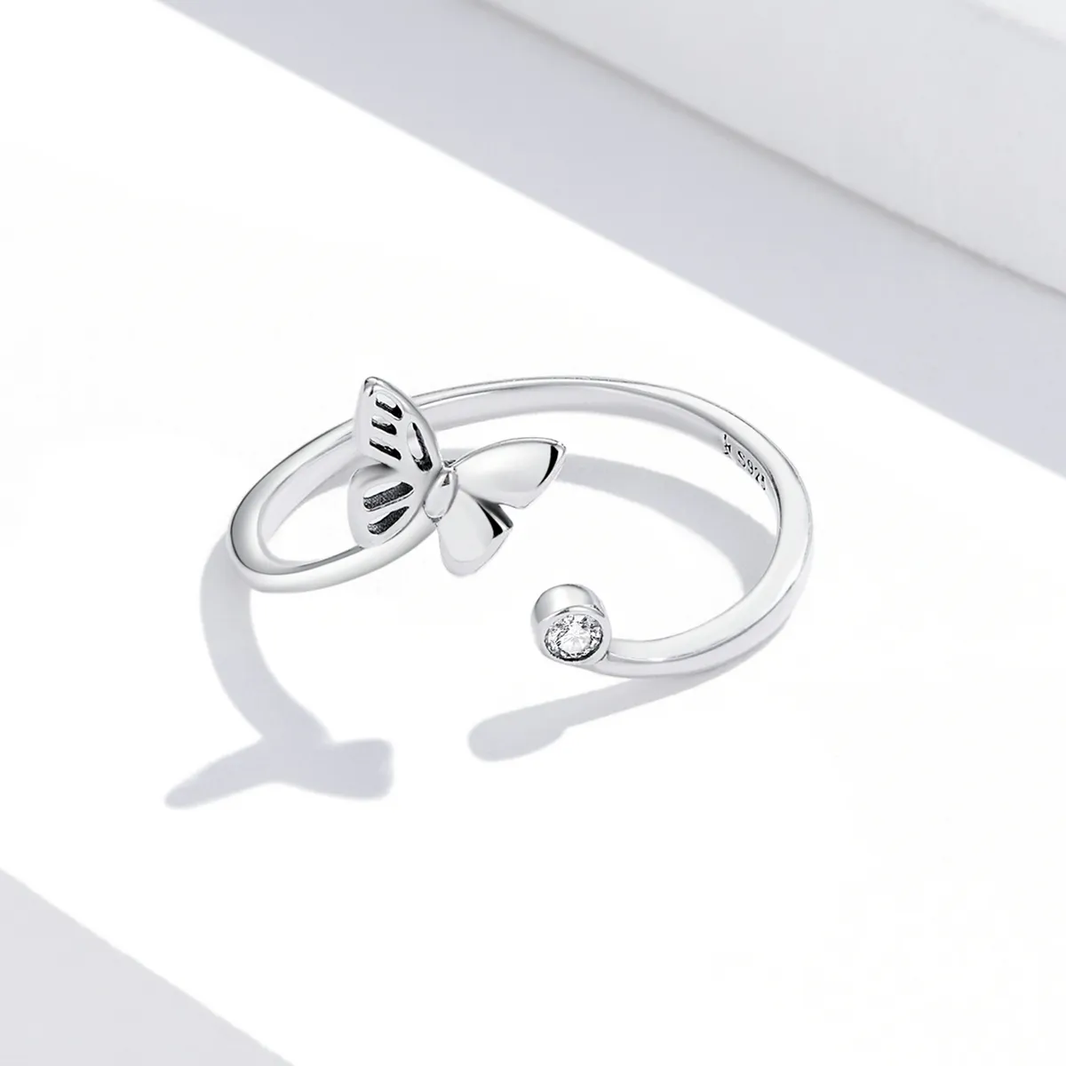 Pandora Style Butterfly Open Ring - SCR772