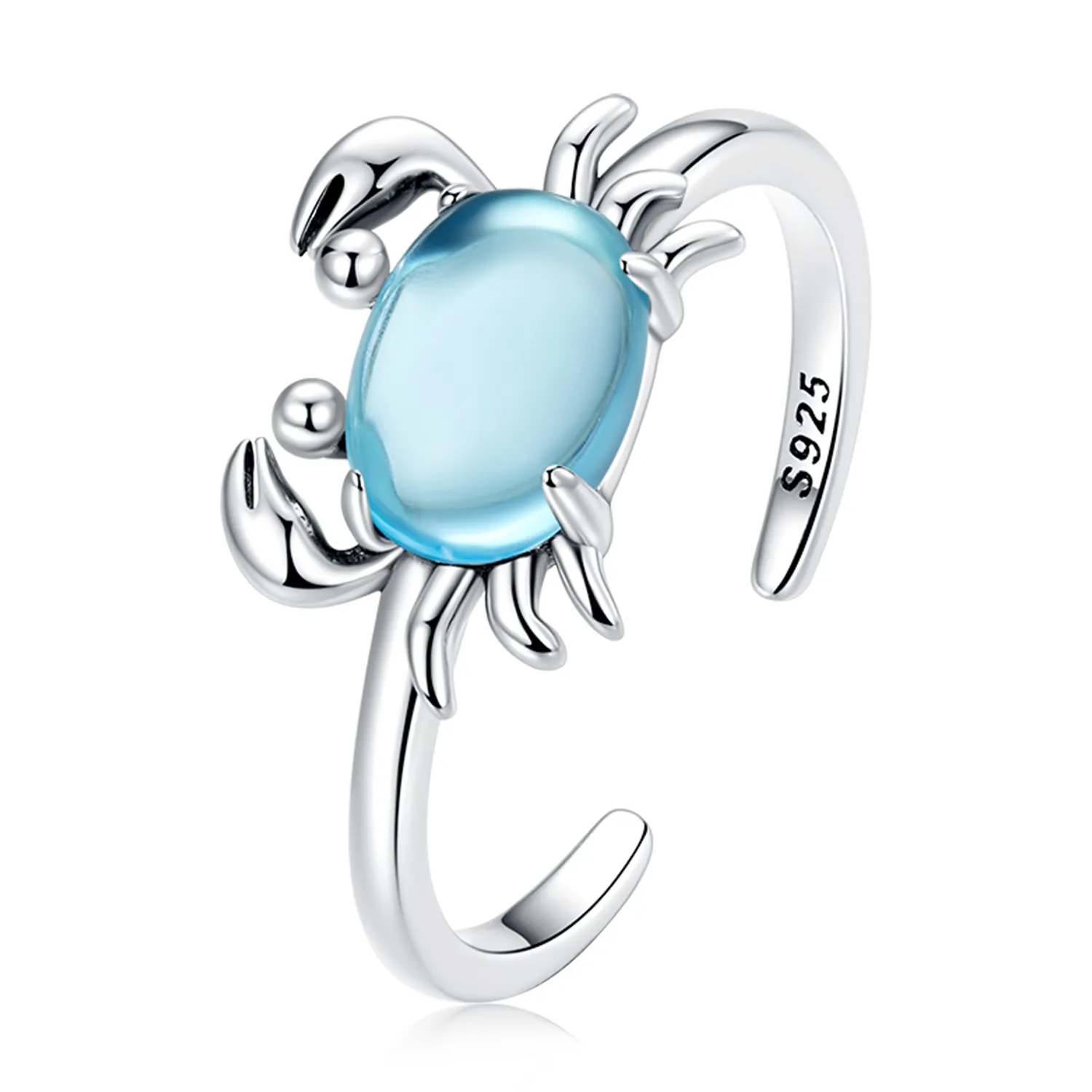 Pandora Style Cute Crab Open Ring - SCR814