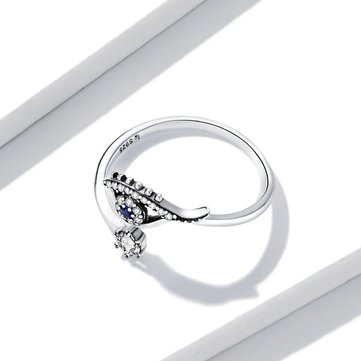 Pandora Style Devil Eye Open Ring - BSR215