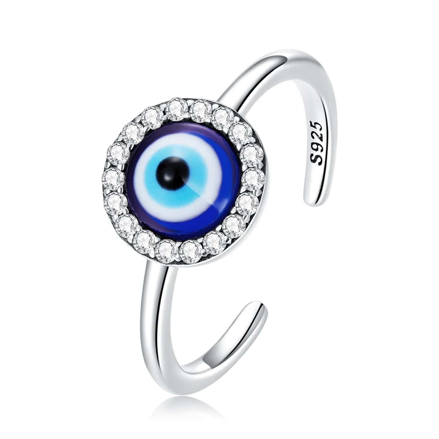 Pandora Style Devil Eye Open Ring - BSR254