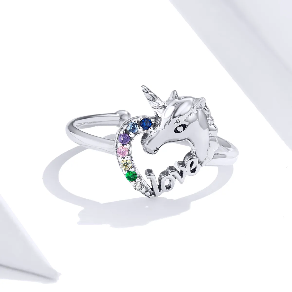 Pandora Style Dream Unicorn Open Ring - SCR644