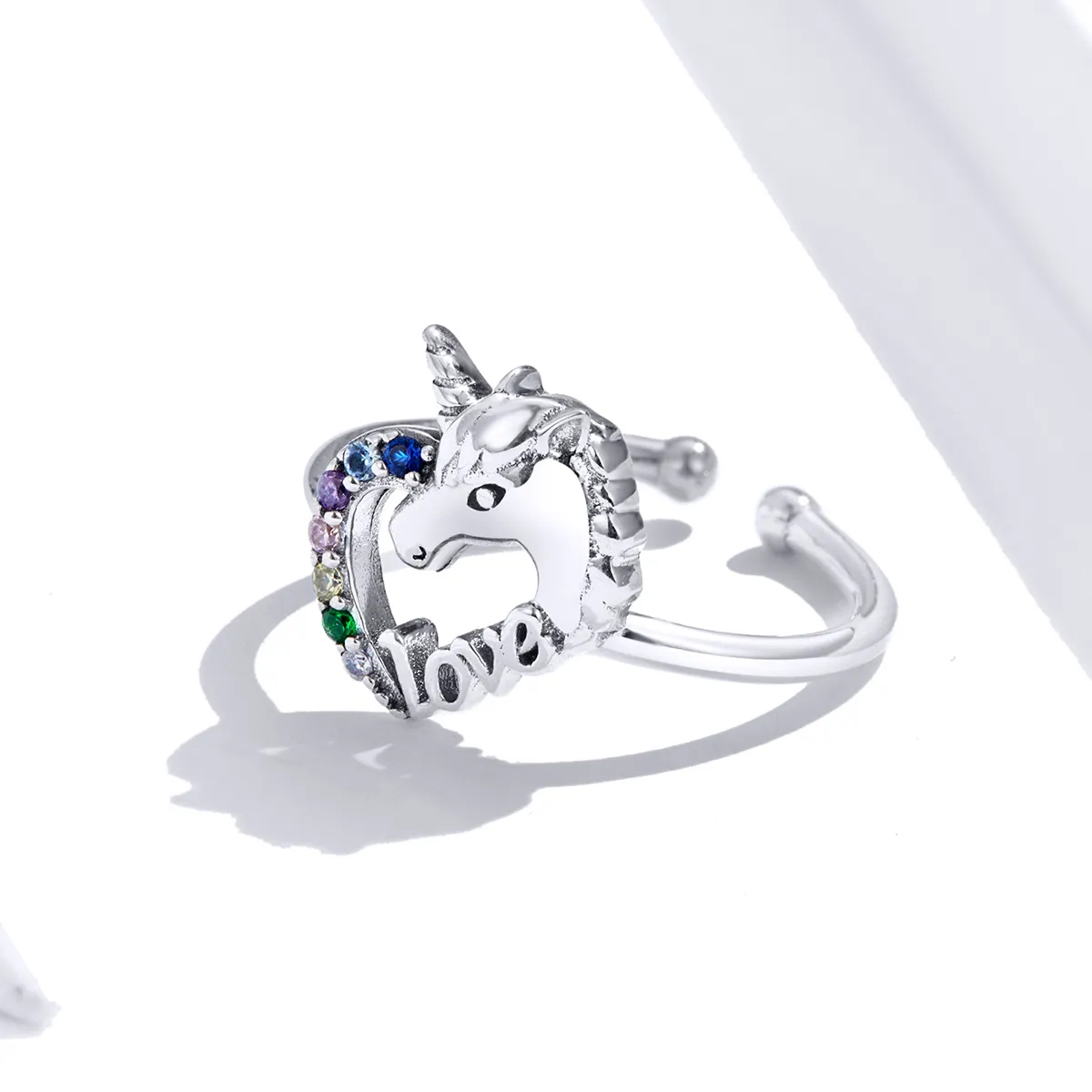 Pandora Style Dream Unicorn Open Ring - SCR644