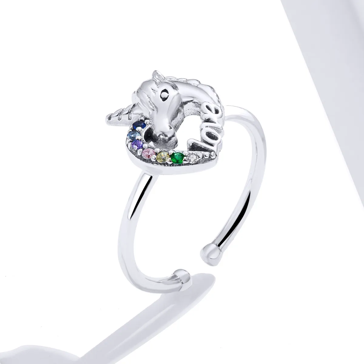 Pandora Style Dream Unicorn Open Ring - SCR644