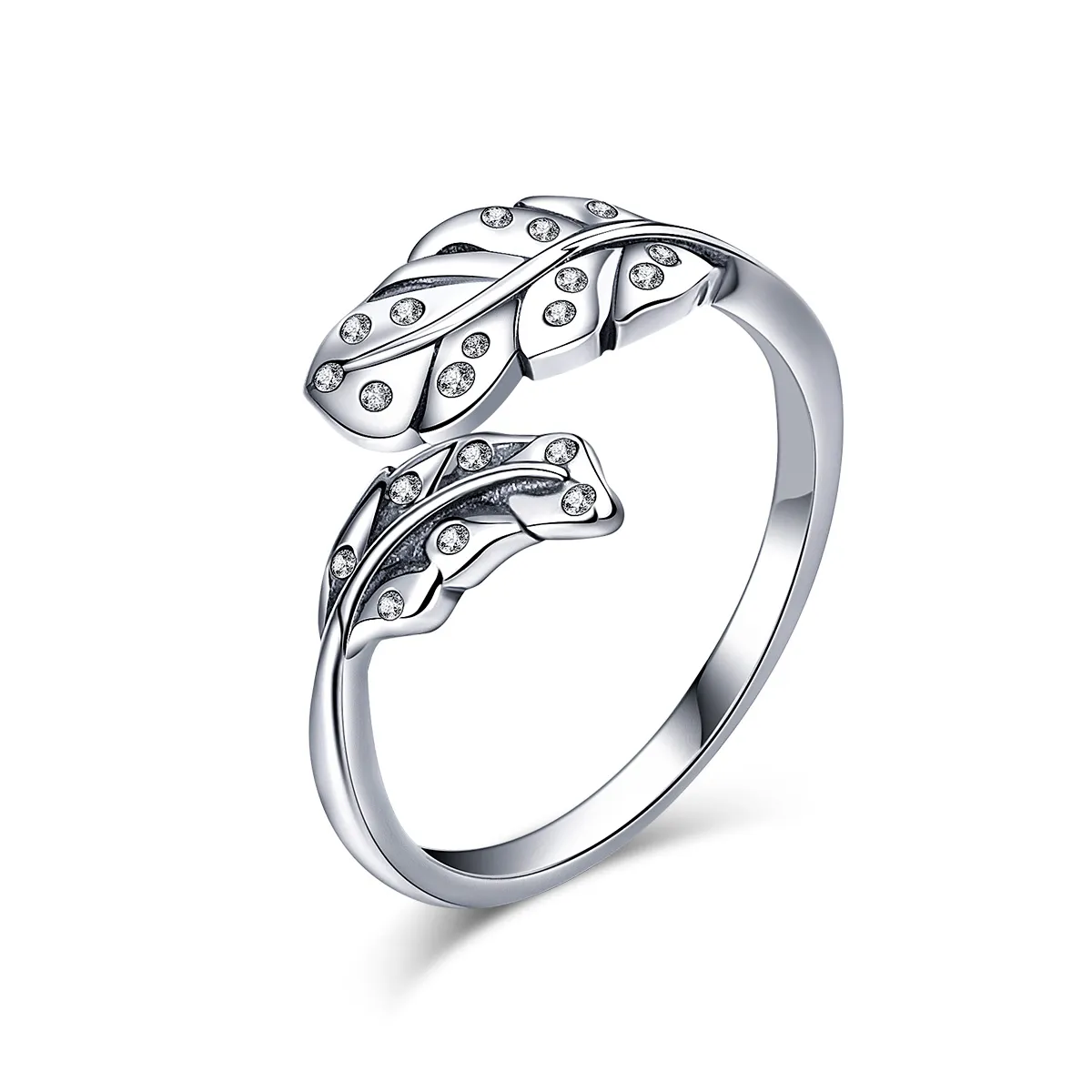 Pandora Style Elegant Foliage Open Ring - VSR155