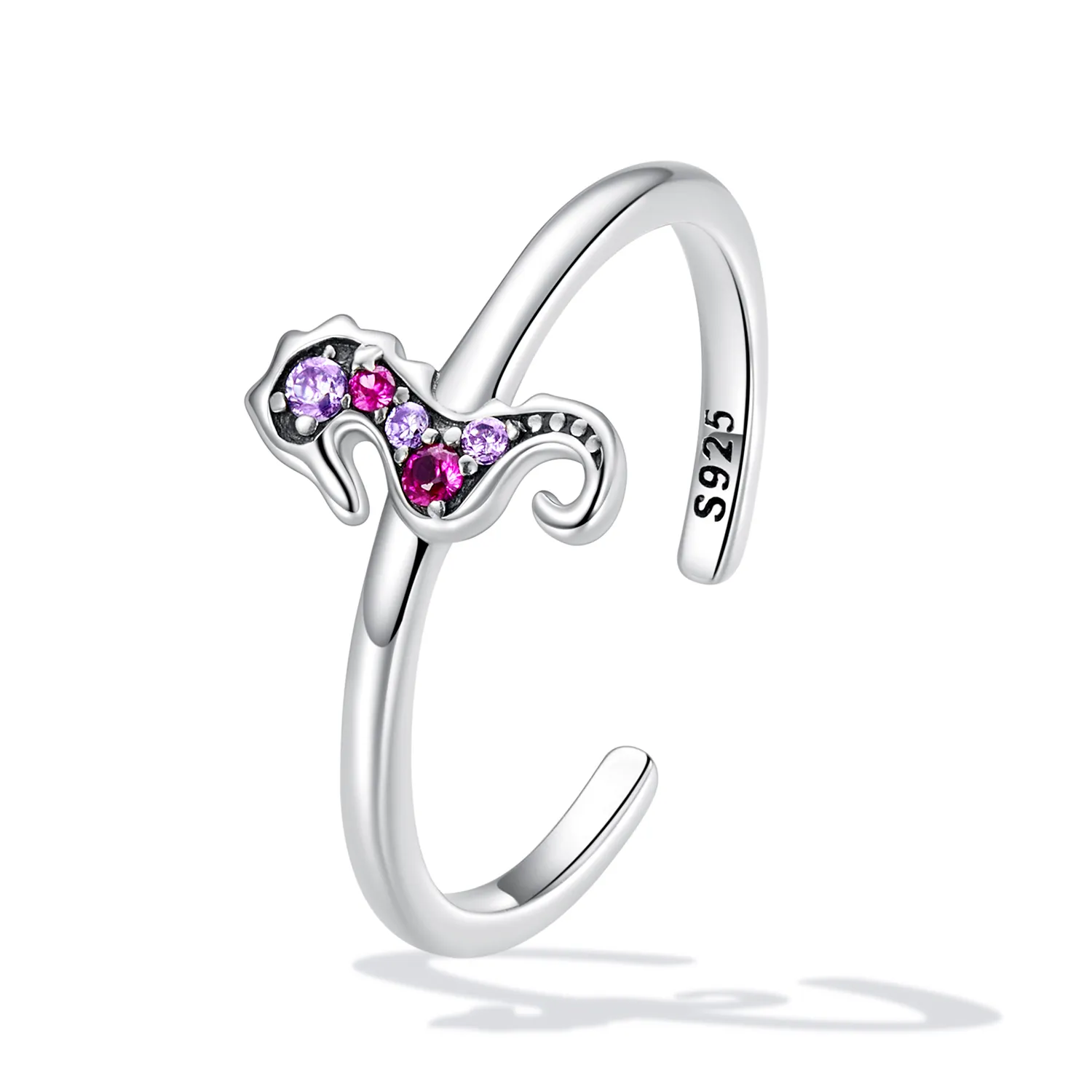 Pandora Style Exquisite Seahorse Open Ring - SCR816