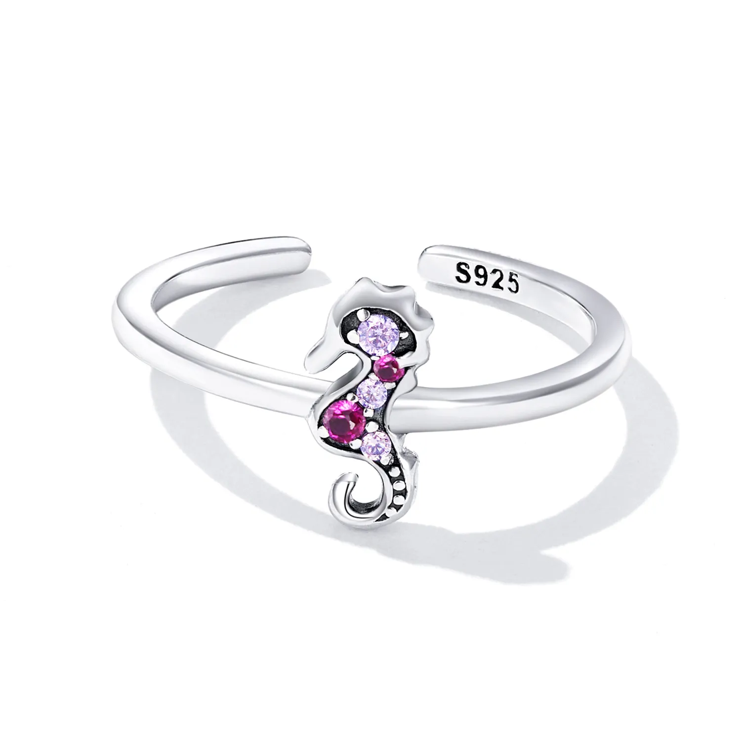 Pandora Style Exquisite Seahorse Open Ring - SCR816