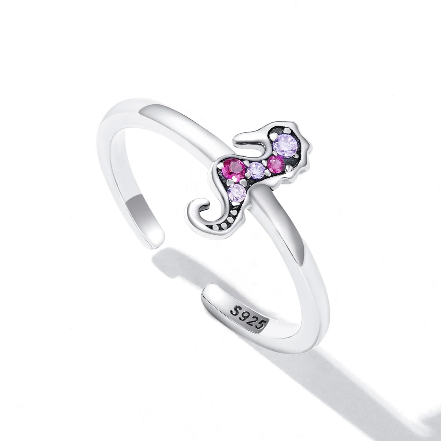 Pandora Style Exquisite Seahorse Open Ring - SCR816