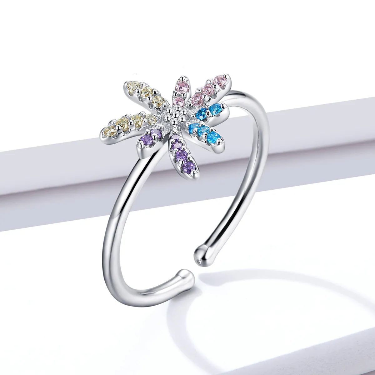 Pandora Style Fireworks Open Ring - BSR120