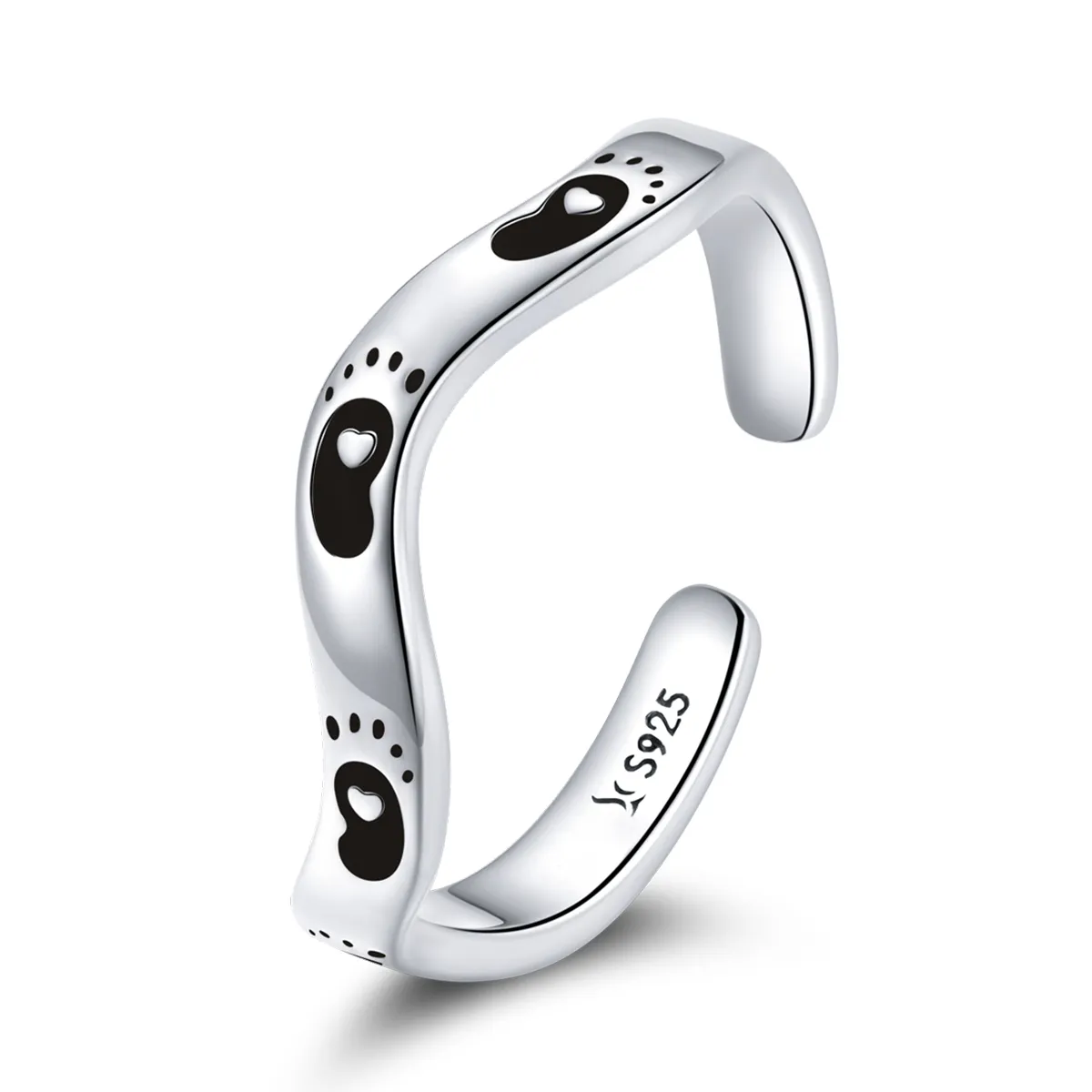 pandora style footprint open ring scr712