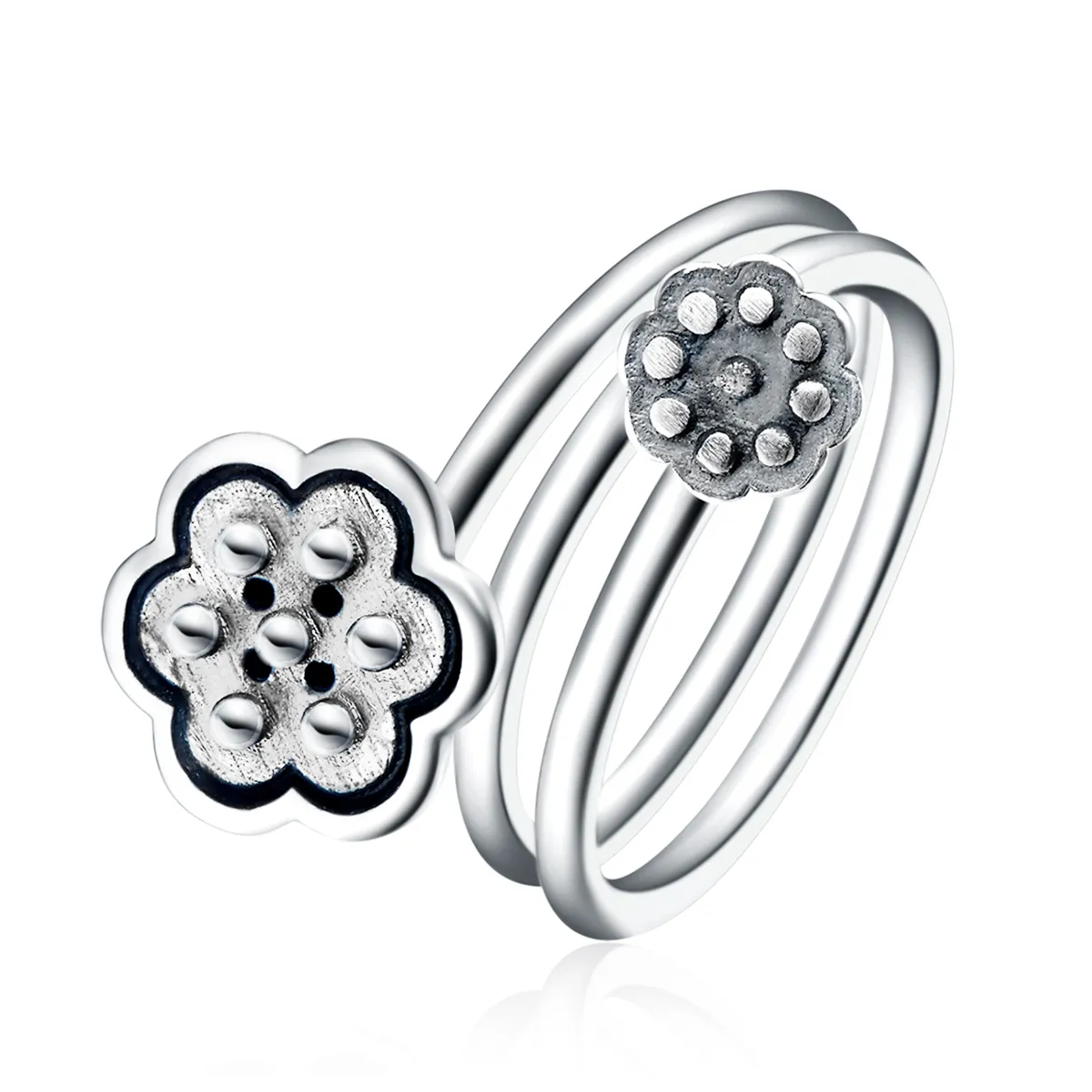 pandora style lotus pendant open ring vsr054