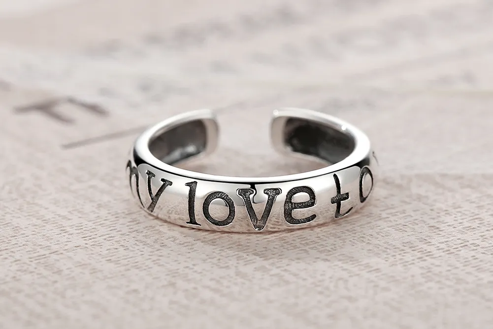 Pandora Style Love Couples Open Ring - VSR014