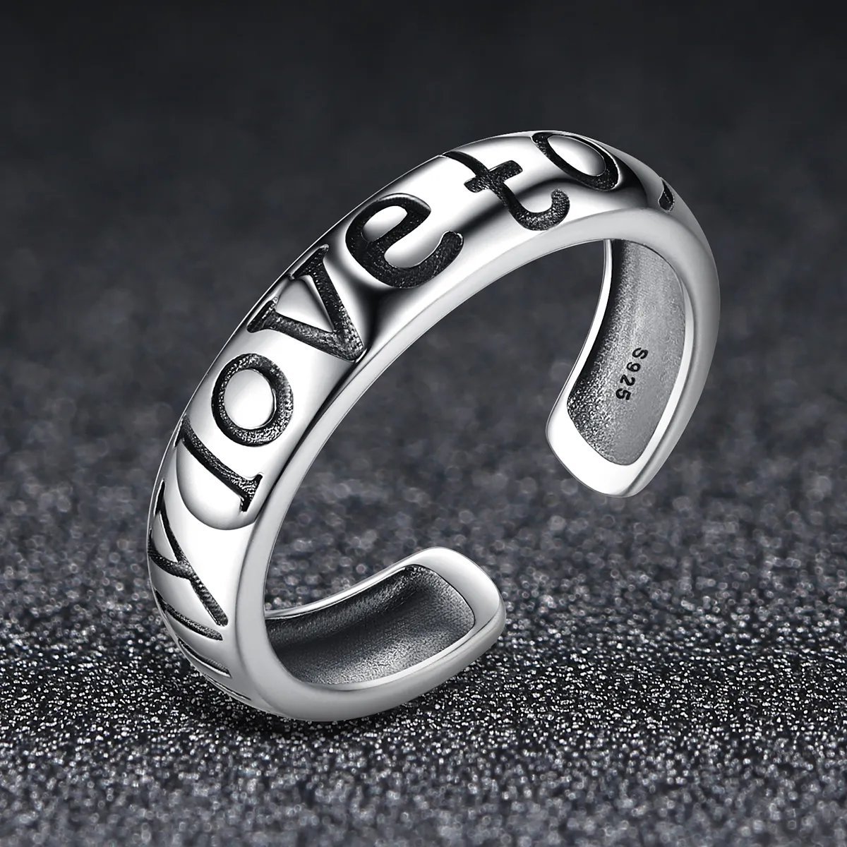 Pandora Style Love Couples Open Ring - VSR014