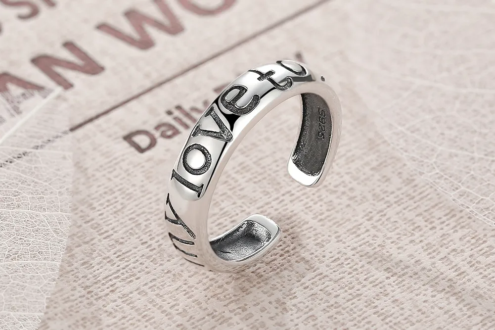 Pandora Style Love Couples Open Ring - VSR014