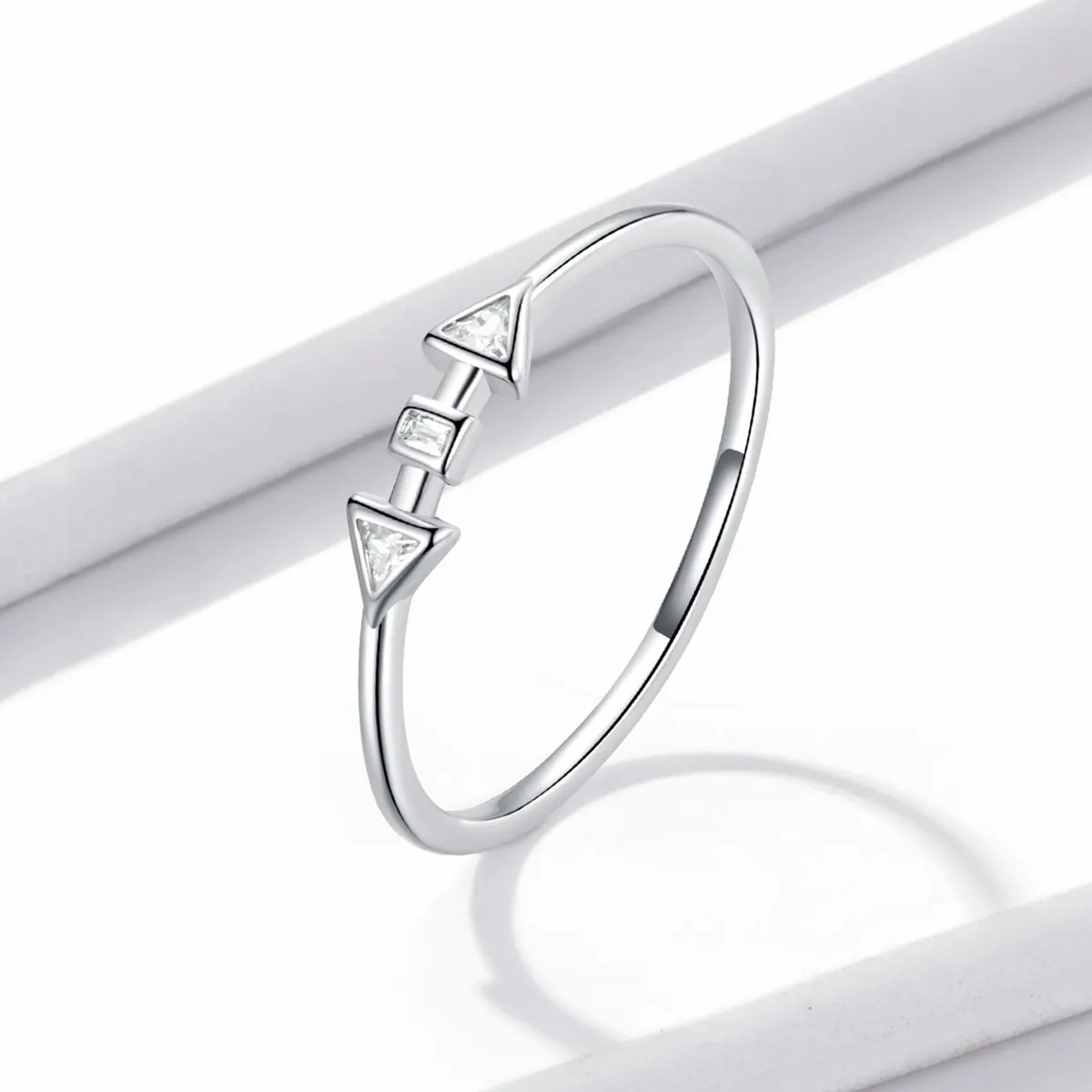 Pandora Style Minimalistic - Arrows Ring - BSR207-A