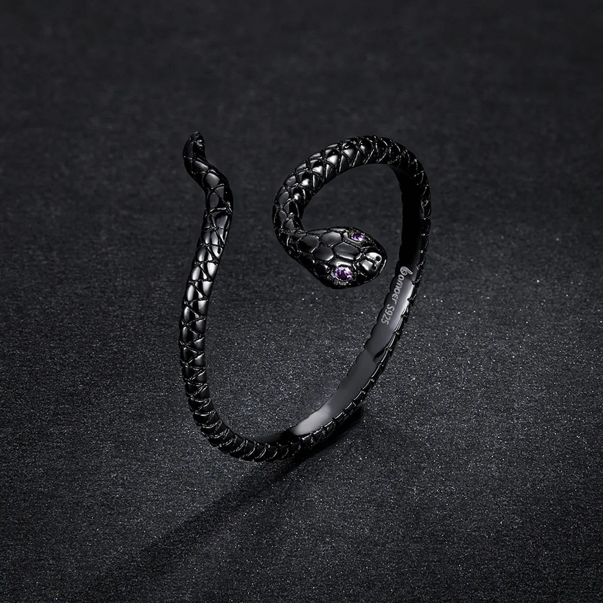 Pandora Style Mystic Snake Open Ring - BSR236