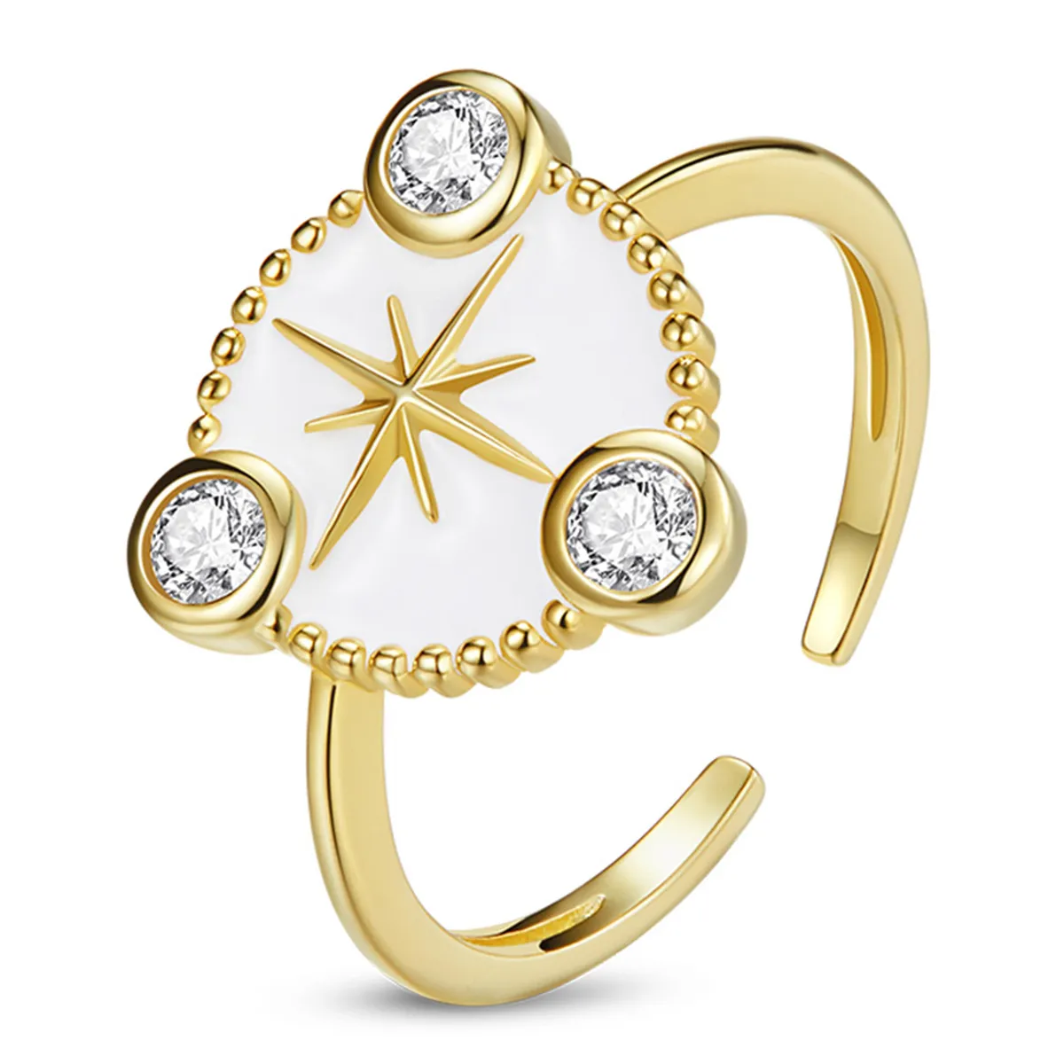 Pandora Style Personality Star Open Ring - SCR733