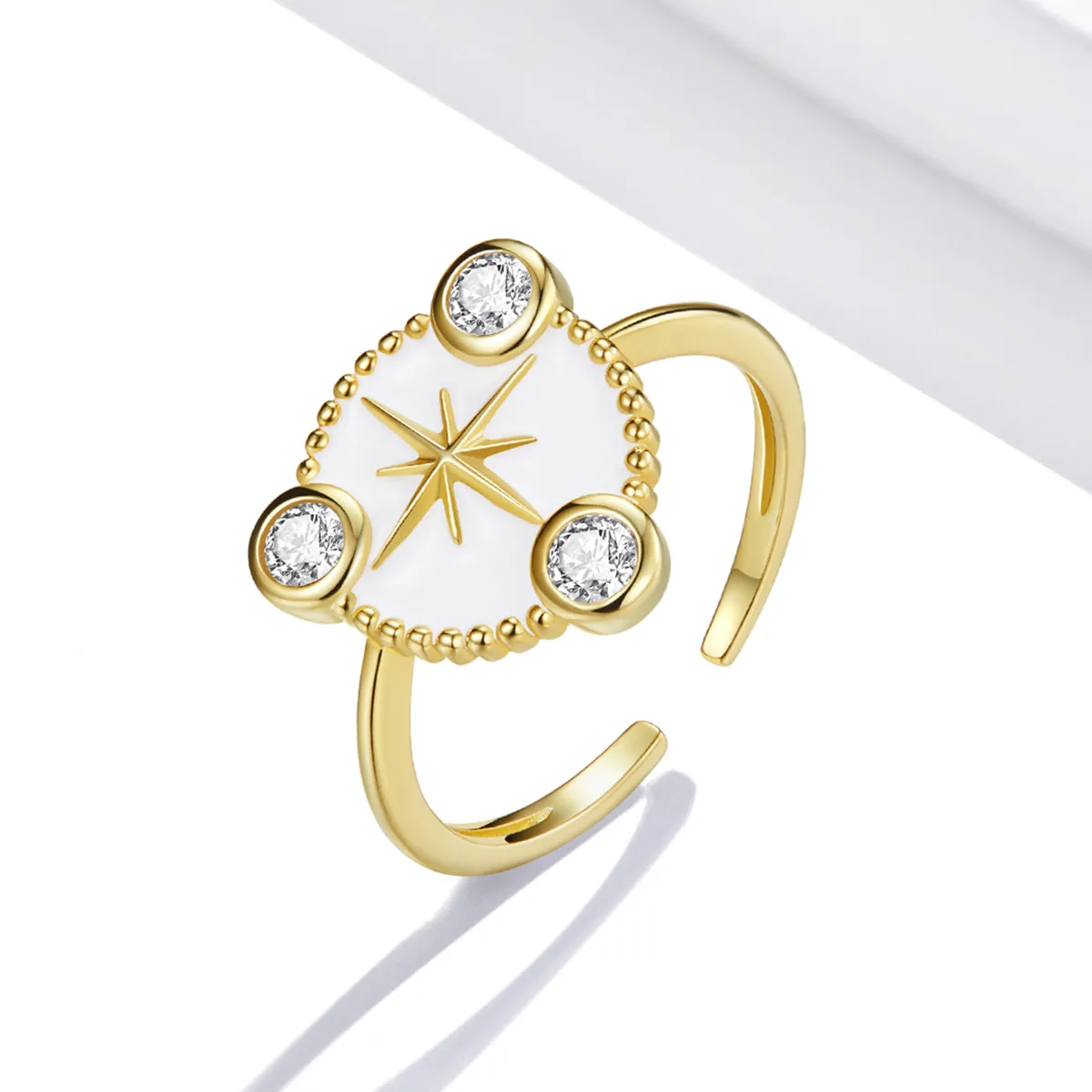 Pandora Style Personality Star Open Ring - SCR733