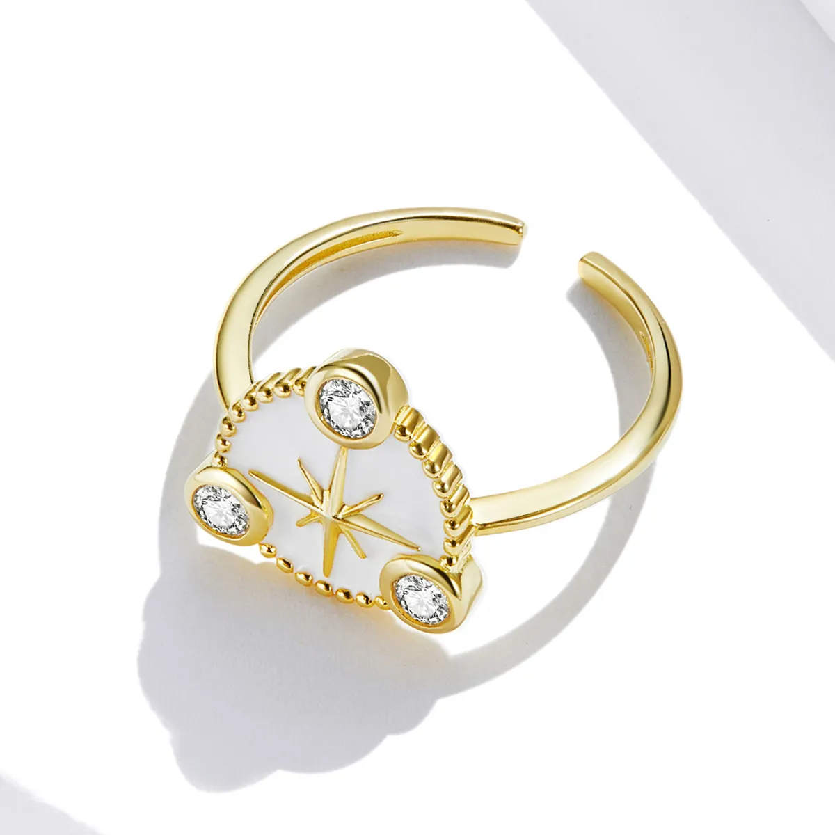 Pandora Style Personality Star Open Ring - SCR733