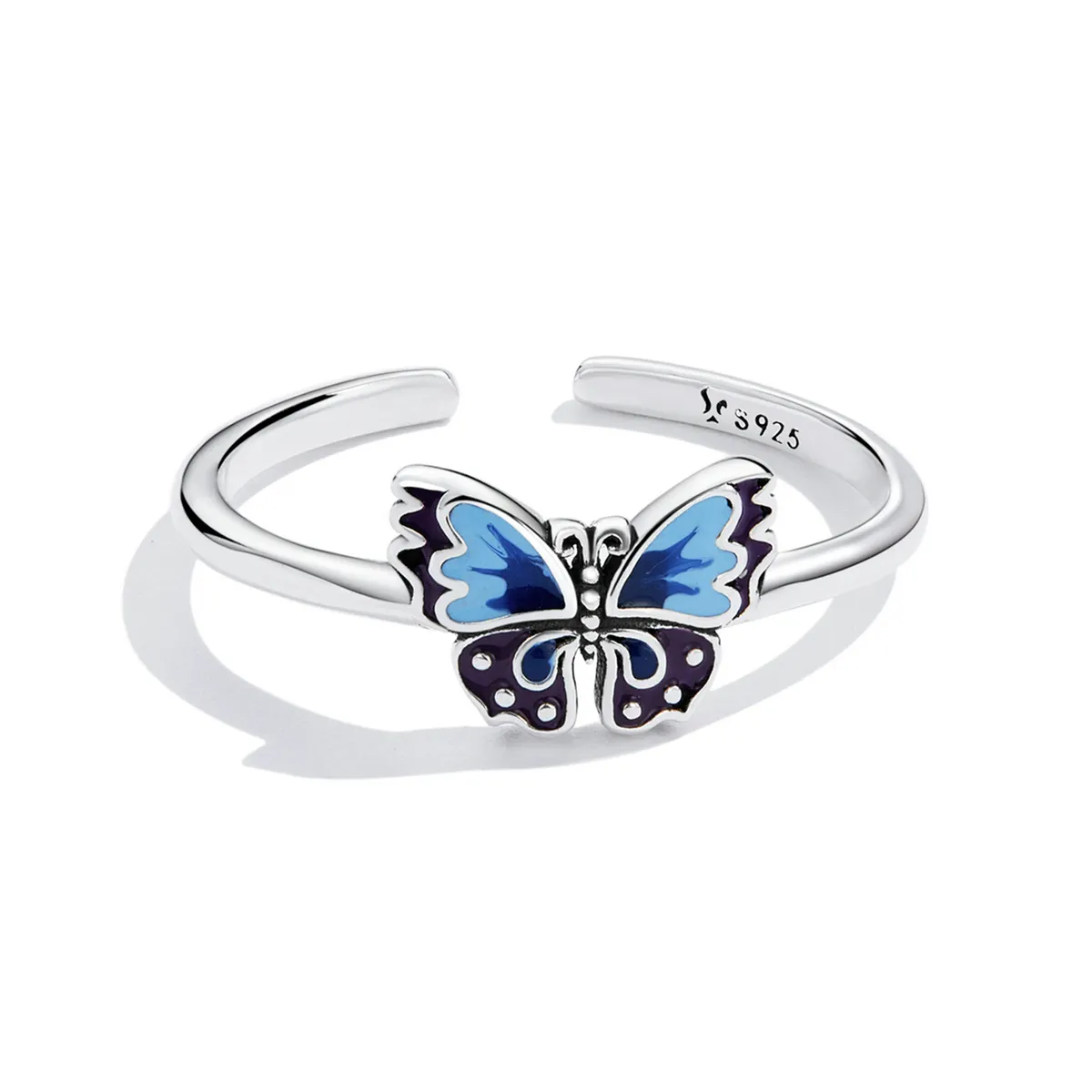 Pandora Style Retro Butterfly Open Ring - SCR802