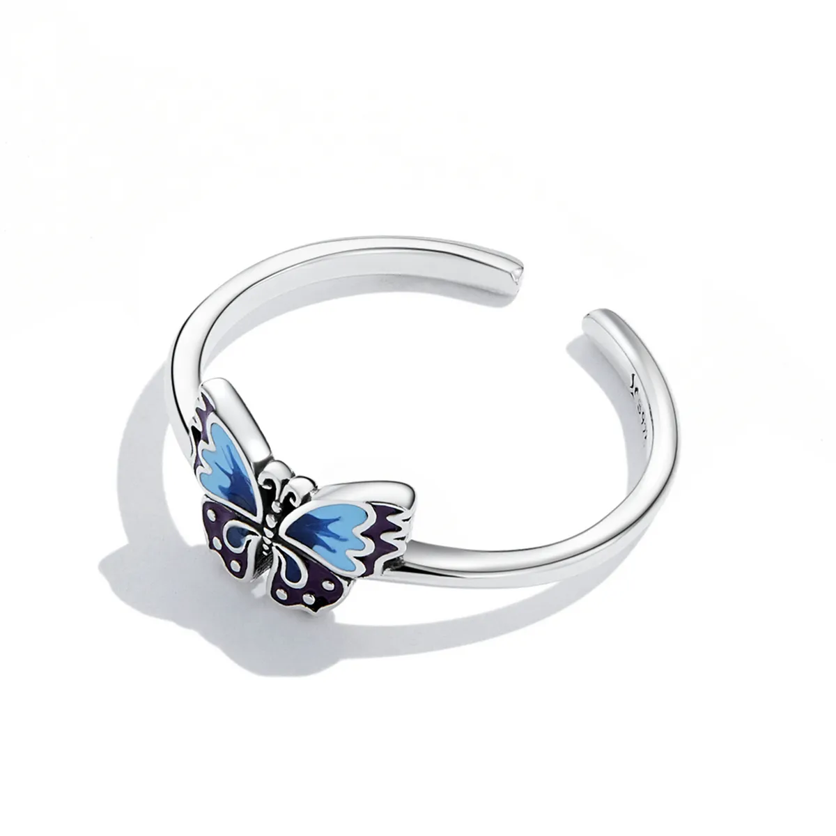 Pandora Style Retro Butterfly Open Ring - SCR802