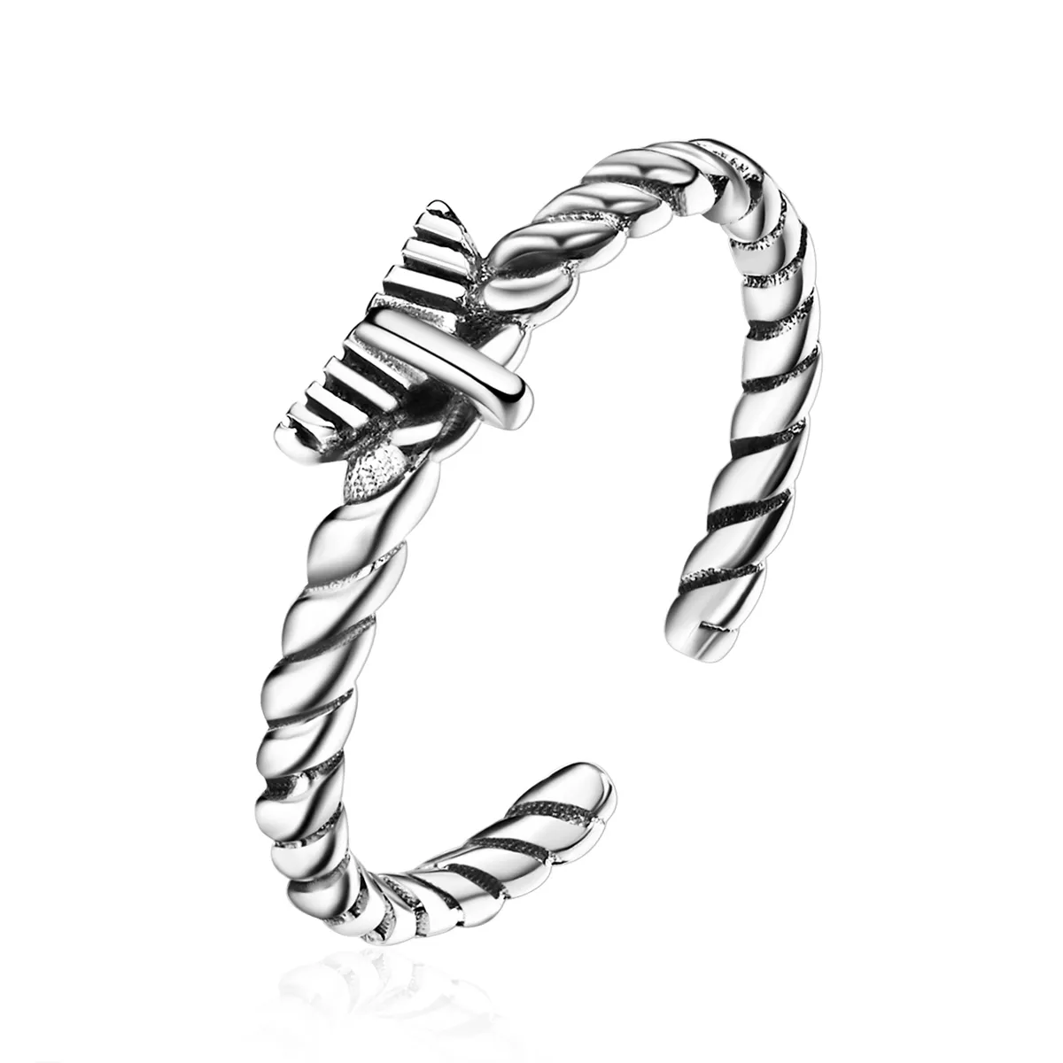 pandora style retro nostalgic hemp rope open ring vsr064