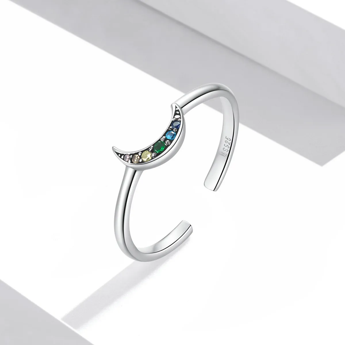 Pandora Style Shine The Moon Open Ring - SCR778