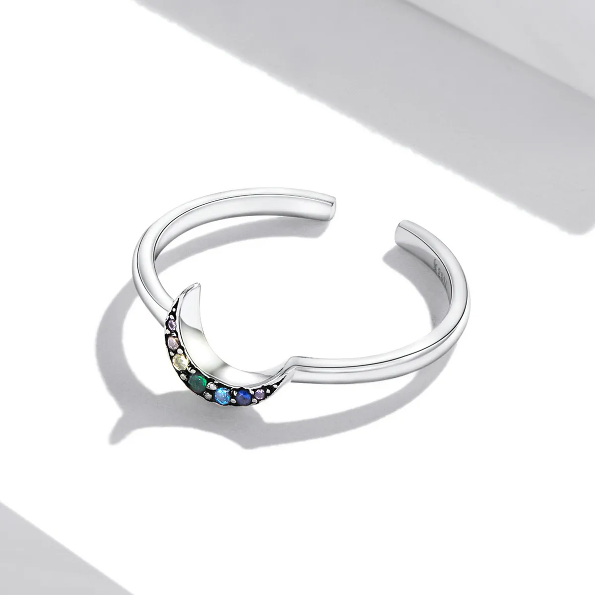 Pandora Style Shine The Moon Open Ring - SCR778