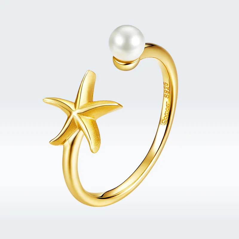 Pandora Style Summer Starfish Open Ring - BSR064