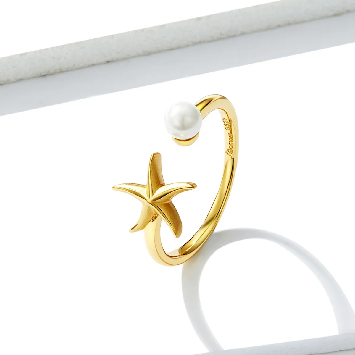 Pandora Style Summer Starfish Open Ring - BSR064