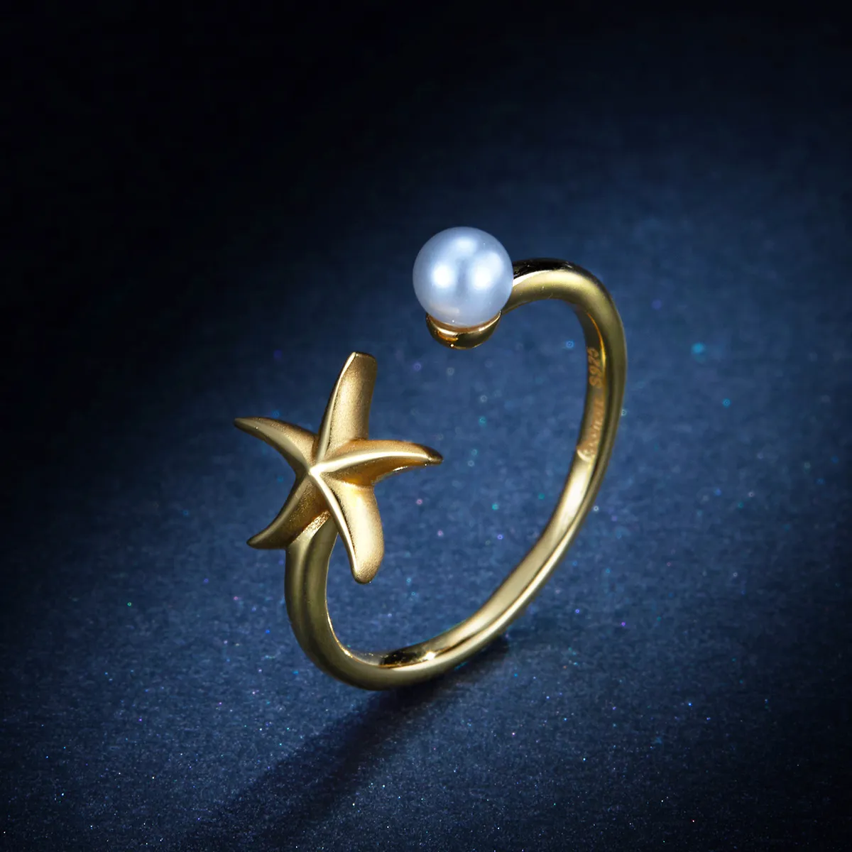 Pandora Style Summer Starfish Open Ring - BSR064