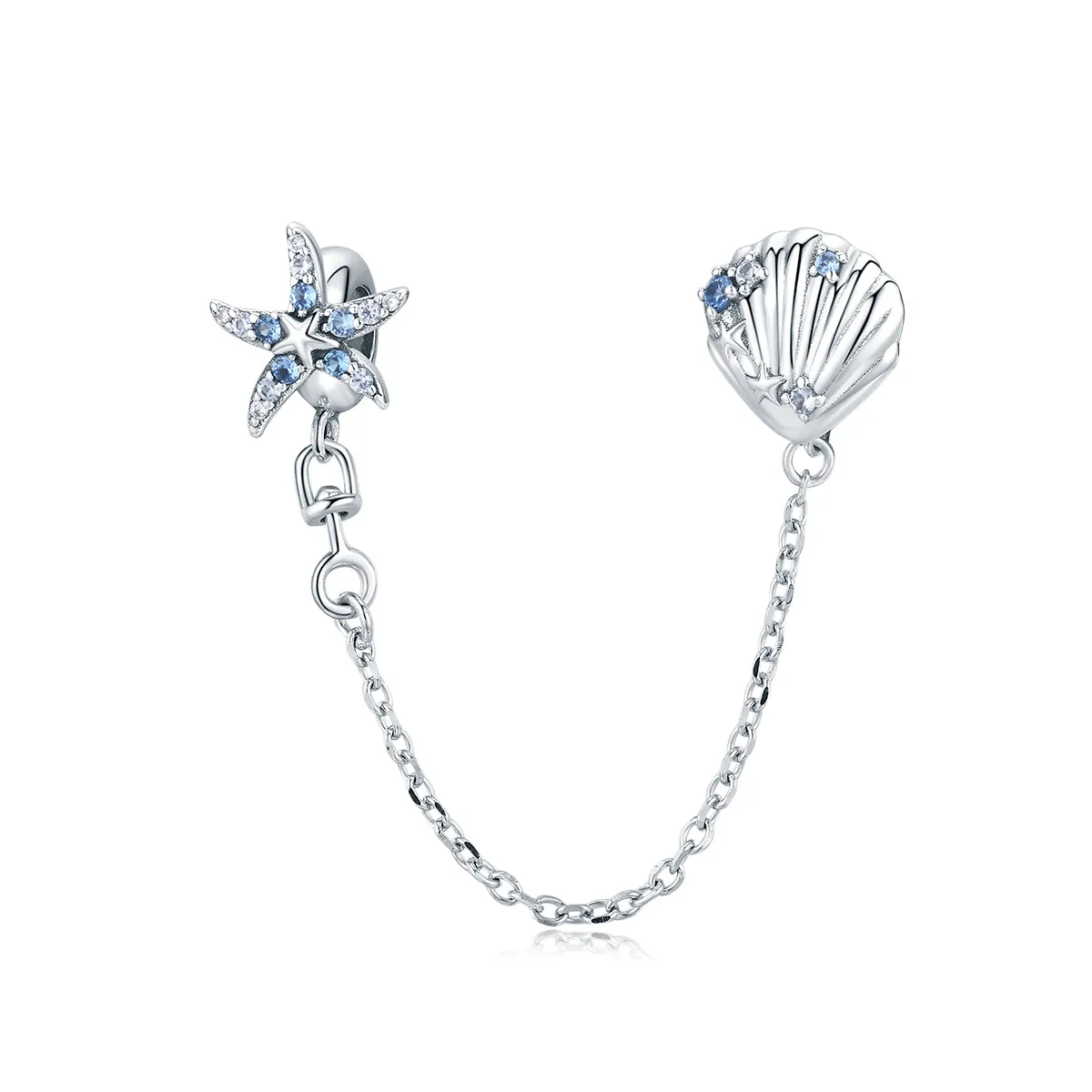 Pandora Style Deep Sea Star Safety Chain - SCC1478