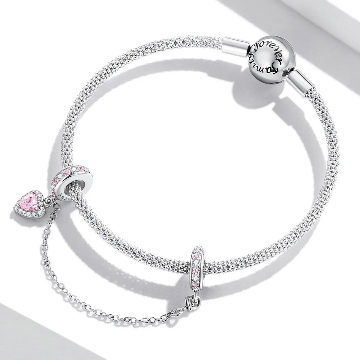 Pandora Style Love Safety Chain - SCC2125