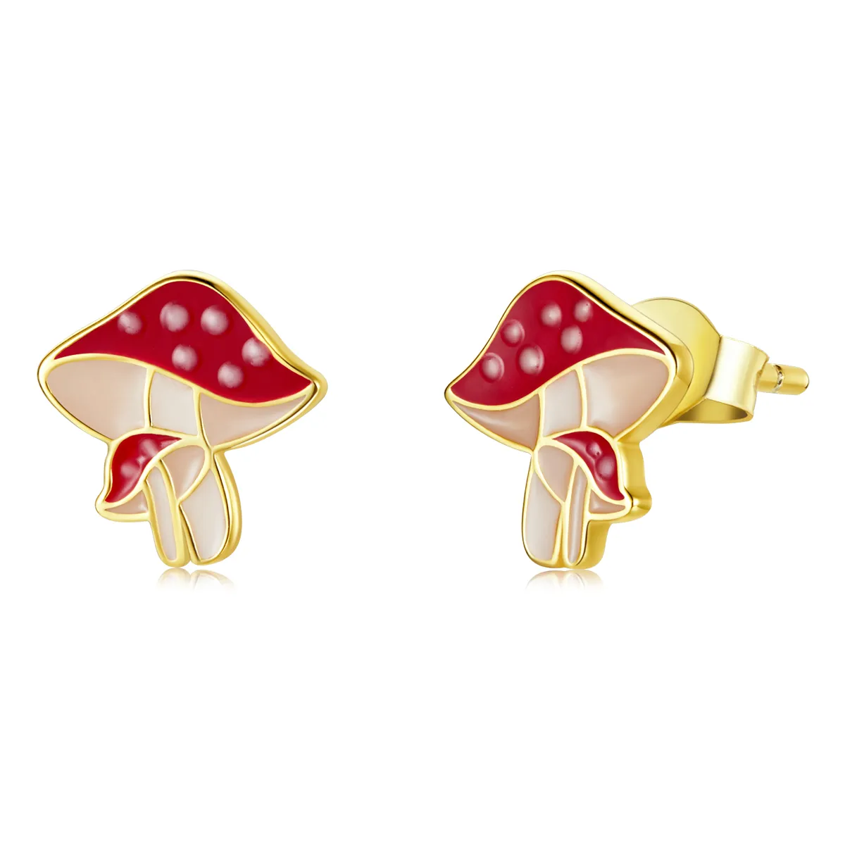 Pandora Style Autumn - Mushrooms Stud Earrings - SCE1245